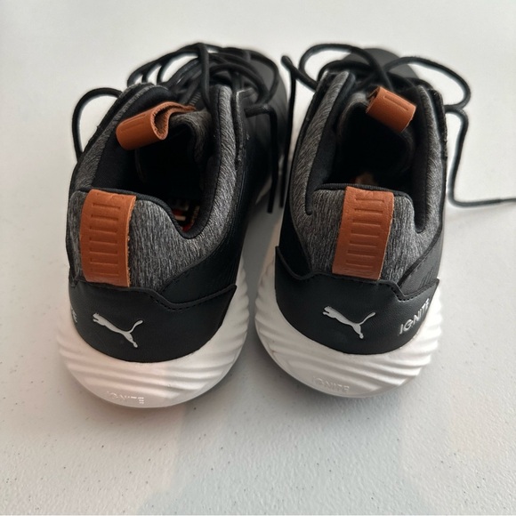 PUMA Ignite PWRADAPT Black Waterproof Golf Shoes for Kids Size 3C - Picture 4 of 5